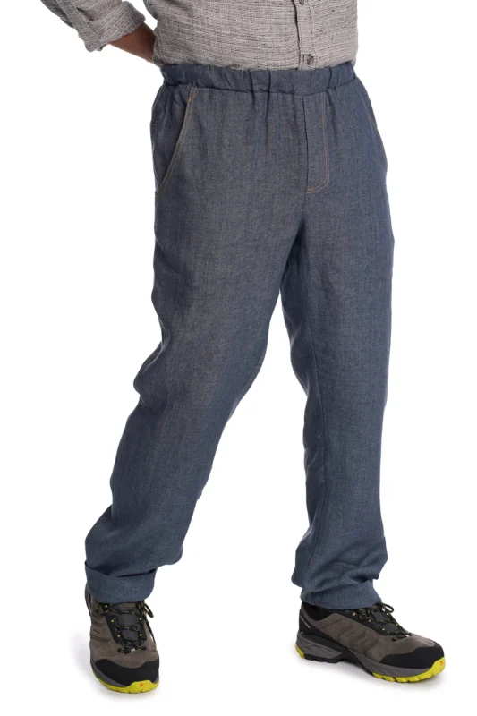 linines vyriskos kelnes melynos