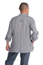 Vyriškas lininis švarkas marškiniai DAIVU