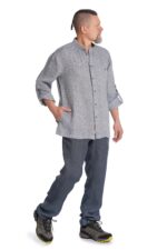 Modernus lininis švarkas marškiniai