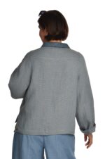 Margas vilnonis švarkelis su linu - nugara