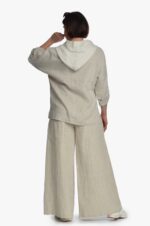 Šviesios lininės sijonkelnės - nugara