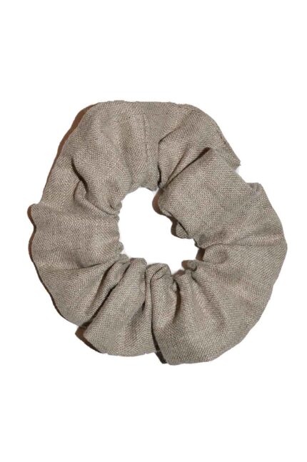 lininė plaukų gumytė smėlinė