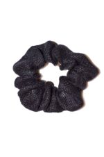 Juoda lininė plaukų gumytė