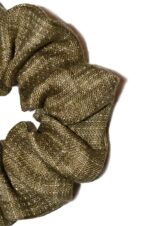 Lininė plaukų gumytė, chaki spavos - Image 2