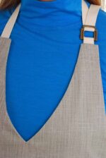 prijuostė iš lino, Z1, dirželių ilgis reguliuojamas sagtele