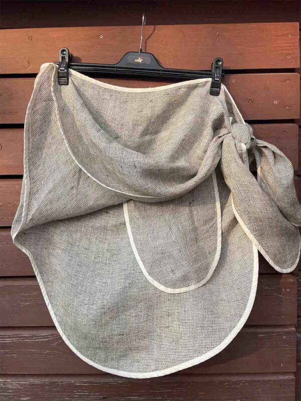 Vyriška lininė pirties prijuostė su vidine kišene