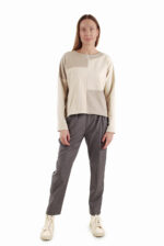 Moteriškos siaurėjančios kelnės su vilna