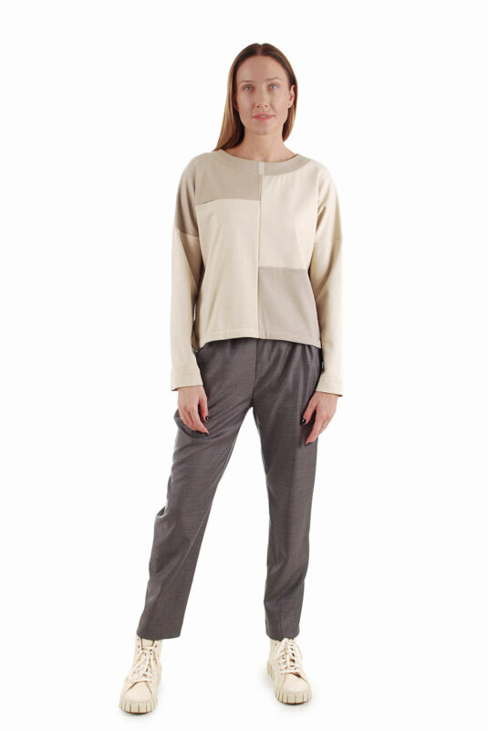 Moteriškos siaurėjančios kelnės su vilna