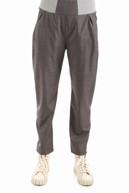 Moteriškos siaurėjančios kelnės su vilna, elastingu juosmeniu