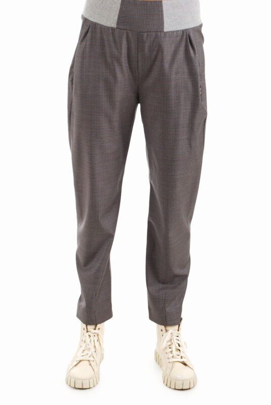 Moteriškos siaurėjančios kelnės su vilna, elastingu juosmeniu