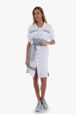 Lininė suknelė - marškiniai