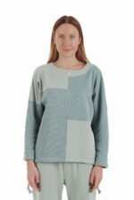 Medvilninis laisvalaikio bliuzonas moterims