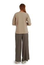 Trikotažinės sijonkelnės moterims laisvos rudos