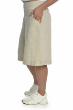 Lininiai ilgi šortai platūs