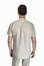 Vyriški lininiai marškiniai su sagutėmis - nugara