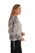 Laisvalaikio bliuzonas su kapišonu, margas