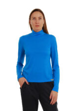 Palaidinė aukštu kaklu - golfas mėlynas