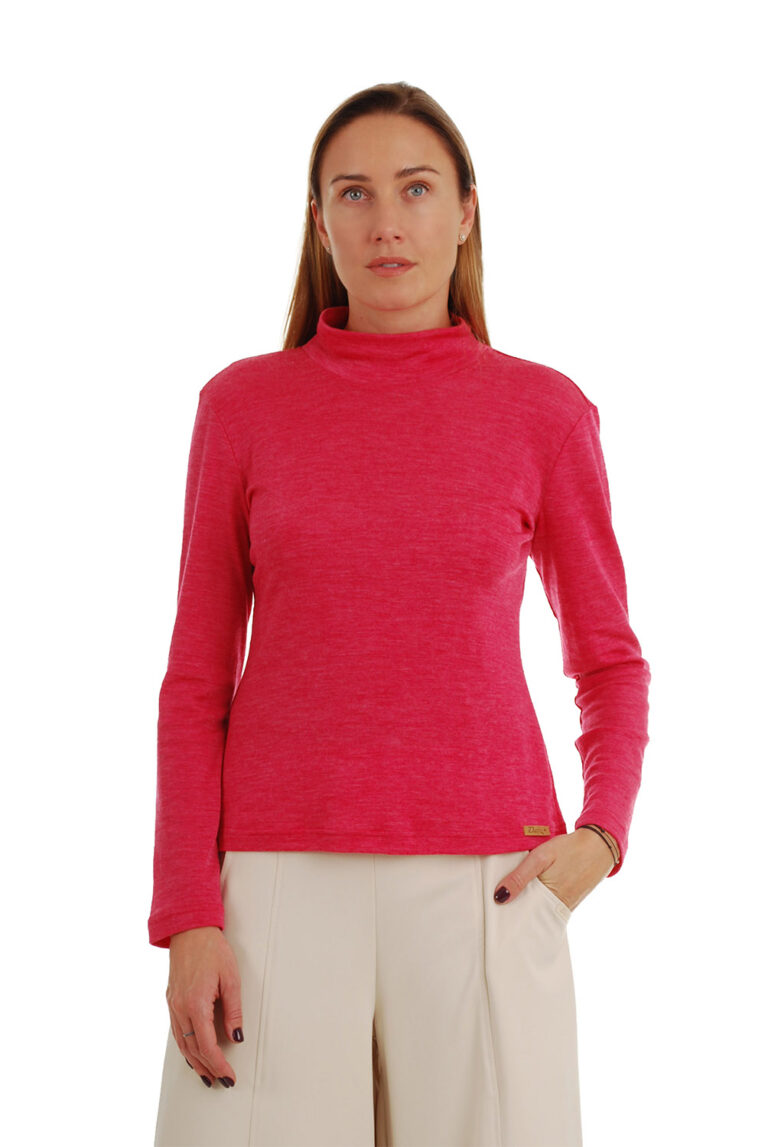 Palaidinė aukštu kaklu - golfas raudonas