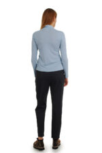 Palaidinė aukštu kaklu - golfas žydras nugara