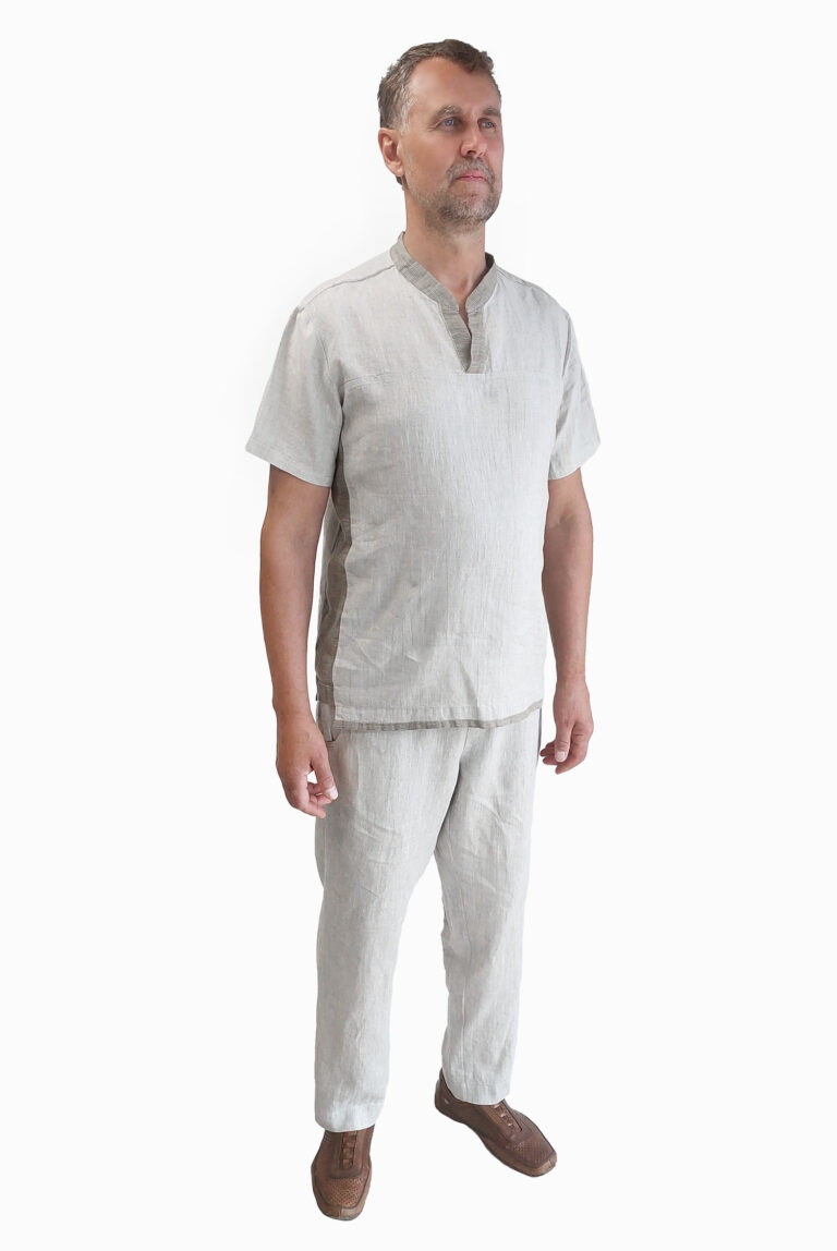 Vyriškos lininės kelnės